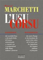 Couverture du livre « L'usu corsu » de Marchetti/Pascal aux éditions Alain Piazzola