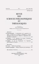 Couverture du livre « Revue Des Sciences Philosophiques Et Theologiques N.2016/3 » de  aux éditions Vrin