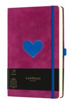 Couverture du livre « Carnet velluto grand format ligne heart » de Castelli aux éditions Castelli Milano