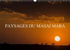 Couverture du livre « Paysages du masai mara calendrier mural 2020 din a3 horizontal - paysages de la savane africain (édition 2020) » de N N aux éditions Calvendo