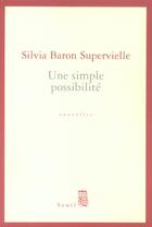 Couverture du livre « Cadre rouge une simple possibilite » de Baron Supervielle S. aux éditions Seuil