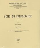 Couverture du livre « Actes du pantocrator » de  aux éditions Lethielleux