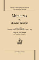 Couverture du livre « Mémoires et oeuvres diverses » de Charles-Louis-Marie De Coskaer aux éditions Honore Champion