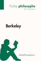 Couverture du livre « Berkeley » de Eric Fourcassier aux éditions Lepetitphilosophe.fr