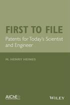 Couverture du livre « First to File » de M. Henry Heines aux éditions Wiley-aiche