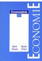 Couverture du livre « Économétrie » de Chaix/Giraud aux éditions Puf