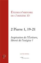 Couverture du livre « 2, Pierre, 1, 19-21 » de Gilbert Dahan aux éditions Cerf