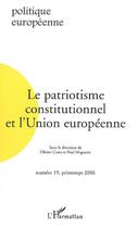 Couverture du livre « Le patriotisme constitutionnel et l'union européenne » de Heine/Vion/Leconte aux éditions L'harmattan