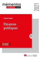 Couverture du livre « Finances publiques (édition 2021) » de Francois Chouvel aux éditions Gualino