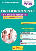 Couverture du livre « Concours orthophoniste ; 60 annales corrigées ; entraînement intensif (concours 2019) » de Dominique Dumas aux éditions Vuibert