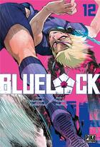 Couverture du livre « Blue lock Tome 12 » de Muneyuki Kaneshiro et Yusuke Nomura aux éditions Pika