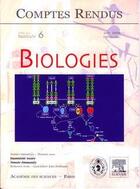 Couverture du livre « Comptes rendus academie des sciences biologies, t.327, fascicule 6, juin 2004 : immunitee innee, innat » de  aux éditions Elsevier