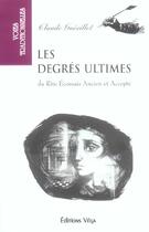 Couverture du livre « Les degres ultimes » de Claude Guerillot aux éditions Vega