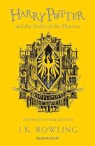 Couverture du livre « Harry potter and the order of the pheonix - hufflepuff edition » de J. K. Rowling aux éditions Bloomsbury
