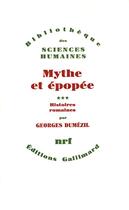 Couverture du livre « Mythe et épopée t.3 » de Georges Dumézil aux éditions Gallimard