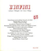 Couverture du livre « REVUE L'INFINI » de Collectifs Gallimard aux éditions Gallimard