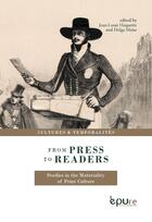 Couverture du livre « From Press to Readers: Studies in the Materiality Of Print Culture » de Haquett Meise Helga aux éditions Pu De Reims
