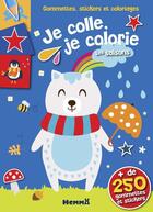 Couverture du livre « Gommettes, Stickers Et Coloriages - Je Colle, Je Colorie - Les Saisons » de  aux éditions Hemma