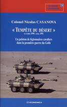 Couverture du livre « Tempête du désert » de Nicolas Casanova aux éditions Economica