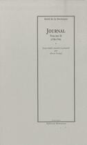 Couverture du livre « Journal (1790-1796) » de Nicolas-Edme Rétif De La Bretonne aux éditions Manucius