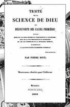 Couverture du livre « Traité de la science de Dieu ; morceaux extraits » de Pierre Roux aux éditions Pontcerq