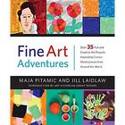 Couverture du livre « Fine art adventures ; over 35 fun and creative art projects inspired by classic masterpieces from around the world » de Jill Laidlaw et Maja Pitamic aux éditions Thames & Hudson