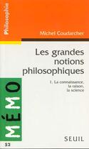 Couverture du livre « Les grandes notions philosophiques 1. la connaissance, la raison, la science » de Michel Coudarcher aux éditions Points