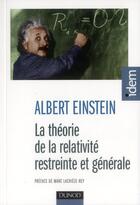 Couverture du livre « La theorie de la relativite restreinte et generale - 2e ed. » de Albert Einstein aux éditions Dunod