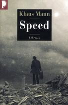 Couverture du livre « Speed » de Klaus Mann aux éditions Libretto