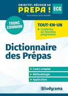 Couverture du livre « Dictionnaire des prépas » de Serge Boyer aux éditions Studyrama