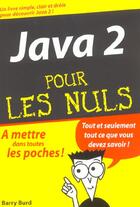 Couverture du livre « Java 2 » de B Burd aux éditions First Interactive