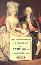 Couverture du livre « La noblesse au xviiie siecle nle » de Chaussinand-Nog aux éditions Complexe