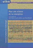 Couverture du livre « Pour une science de la conception » de Mehi Forest Joelle aux éditions Utbm