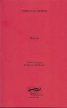 Couverture du livre « Oeuvres » de Andrea De Nerciat aux éditions Palimpseste