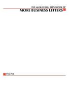 Couverture du livre « The mcgraw-hill handbook of more business letters » de Poe Ann aux éditions Mcgraw-hill Education