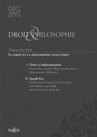 Couverture du livre « Droit & philosophie ; annuaire de l'institut Michel Villey » de  aux éditions Dalloz