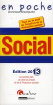 Couverture du livre « Social (édition 2013) » de Dominique Grandguillot aux éditions Gualino