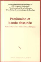 Couverture du livre « Patrimoine et bande dessinee » de Audrerie Dom aux éditions Pu De Bordeaux