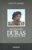 Couverture du livre « Marguerite duras » de Aliette Armel aux éditions La Simarre