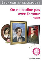 Couverture du livre « On ne badine pas avec l'amour » de Alfred De Musset aux éditions Flammarion