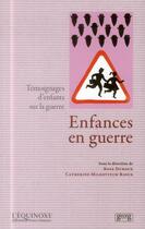 Couverture du livre « Enfances en guerre » de Rose Duroux aux éditions Georg