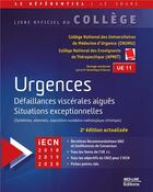 Couverture du livre « Urgences ; défaillances viscérales aiguës situations exceptionnelles (2e édition) » de  aux éditions Med-line