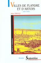 Couverture du livre « Villes de flandre et arto » de Derville aux éditions Pu Du Septentrion