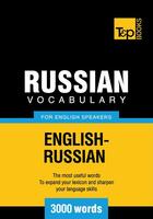 Couverture du livre « Russian Vocabulary for English Speakers - 3000 Words » de Andrey Taranov aux éditions T&p Books