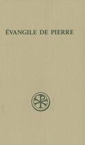 Couverture du livre « L'évangile de Pierre » de  aux éditions Cerf