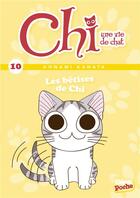 Couverture du livre « Chi ; une vie de chat t.10 ; les bêtises de Chi » de Kanata Konami et Jerome Cousin et Petronille aux éditions Glenat Jeunesse