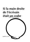 Couverture du livre « Si la main droite de l'écrivain était un crabe » de Eric Chevillard aux éditions Publie.net