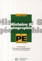 Couverture du livre « La manuel d'histoire et géographie du pédagogue » de Laurent Bonnet aux éditions Hachette Education