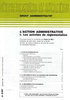 Couverture du livre « Action administrtive 1 » de De 207 aux éditions Documentation Francaise