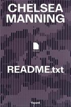 Couverture du livre « Readme.txt » de Chelsea Manning aux éditions Fayard